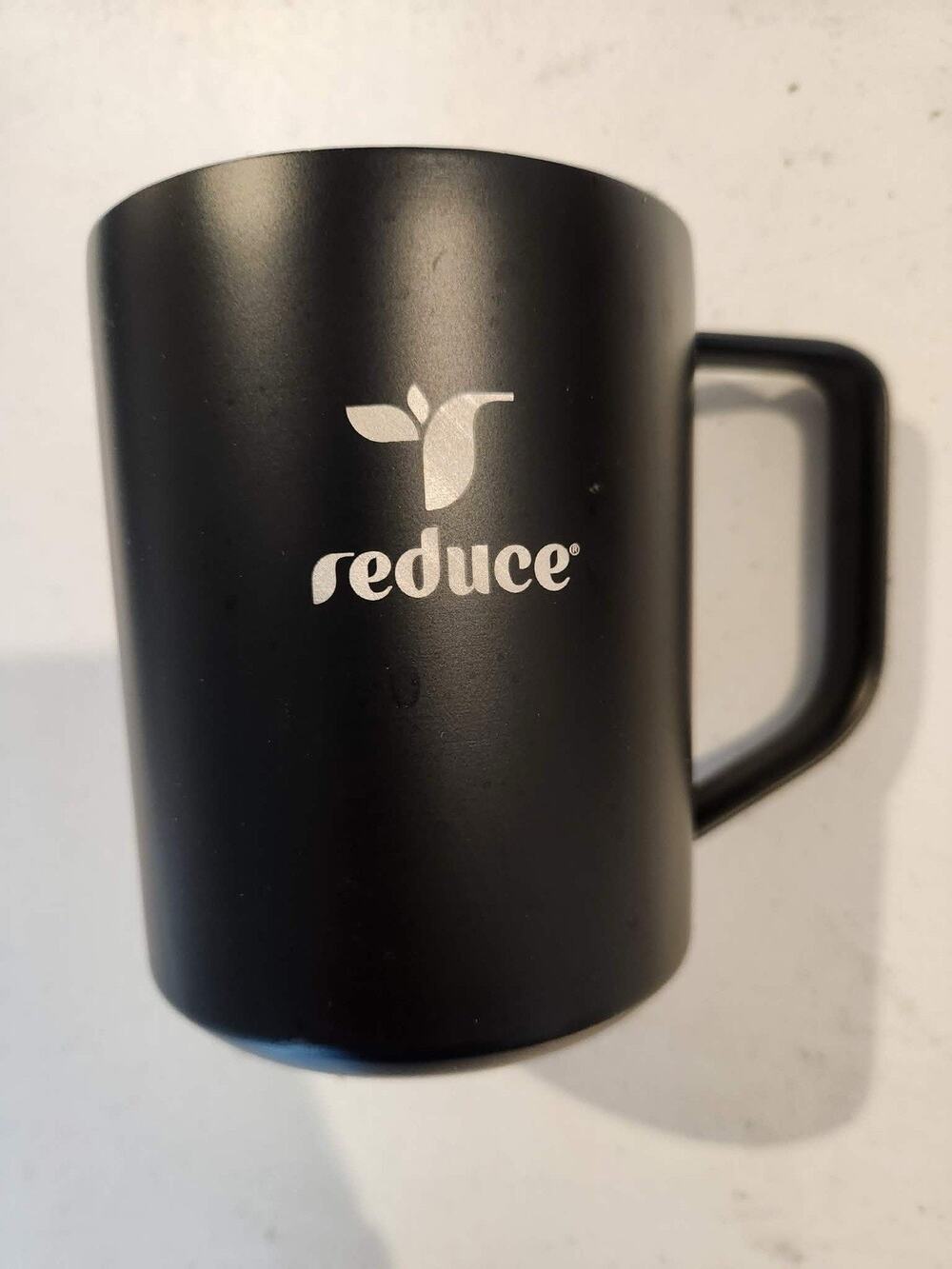 Reduce Hot1 14 oz Desk Mug Stainless Steel, Black